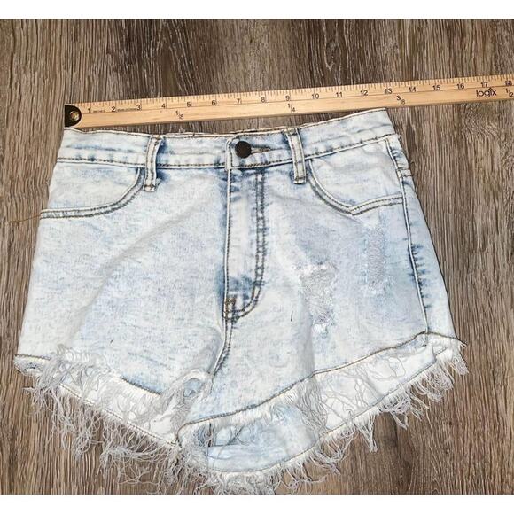 pure hype Women's Stone Washed Shorts - Picture 4 of 8